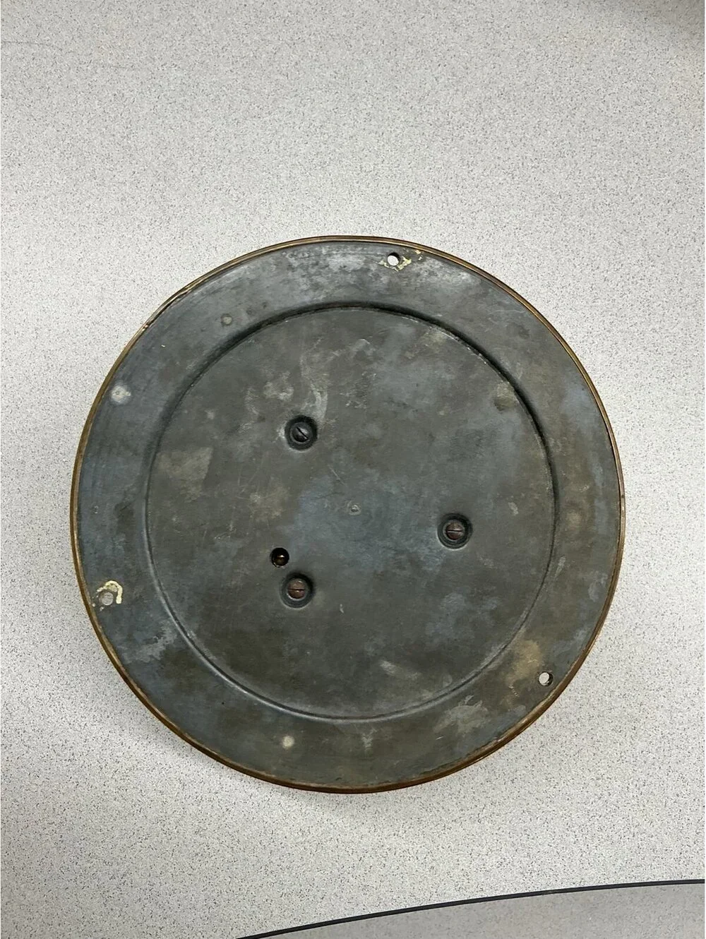 Brass aneroid barometer